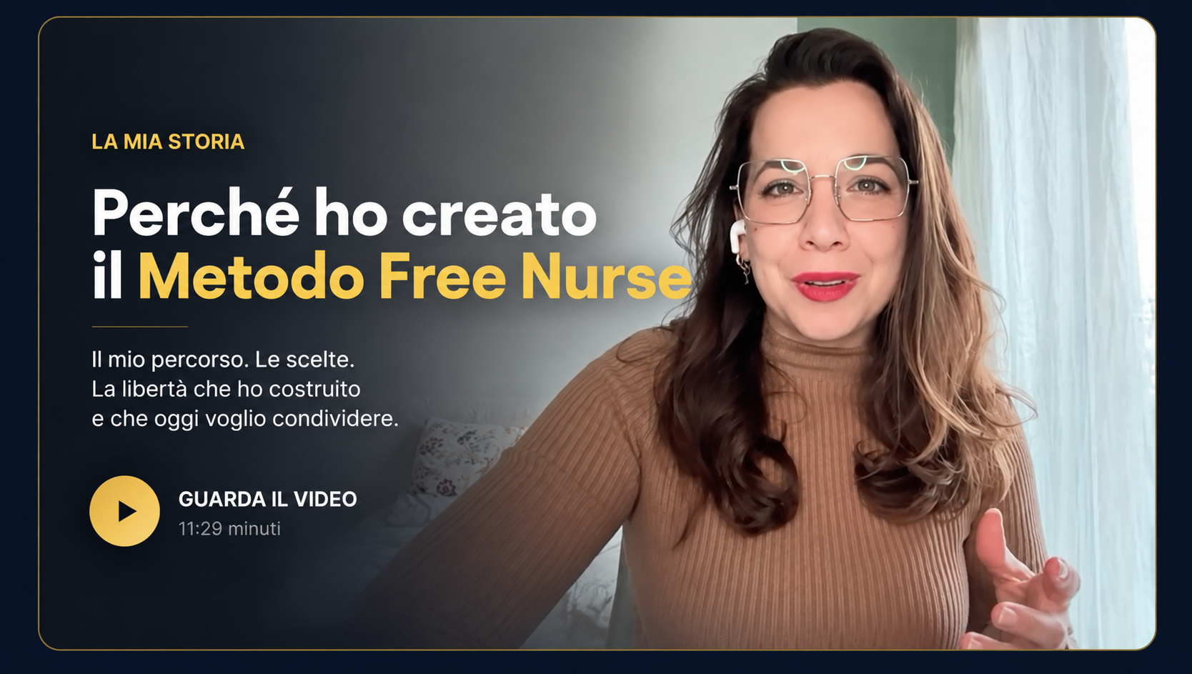 Gloria Ciabatti racconta la sua storia e la nascita del Metodo Free Nurse